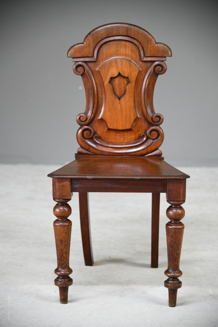 Single Mahogany Hall Chair