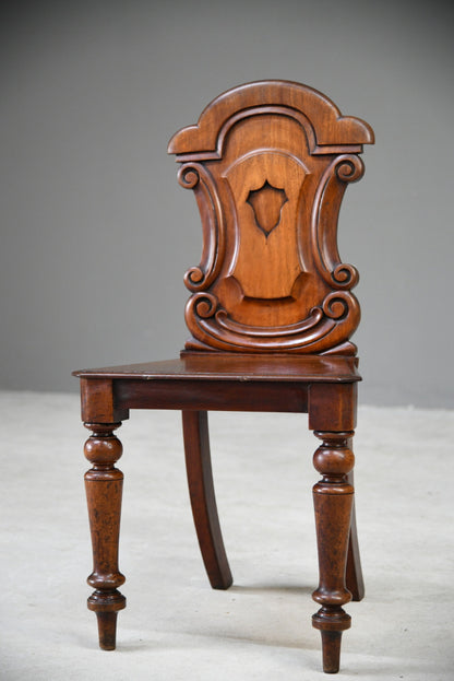 Single Mahogany Hall Chair