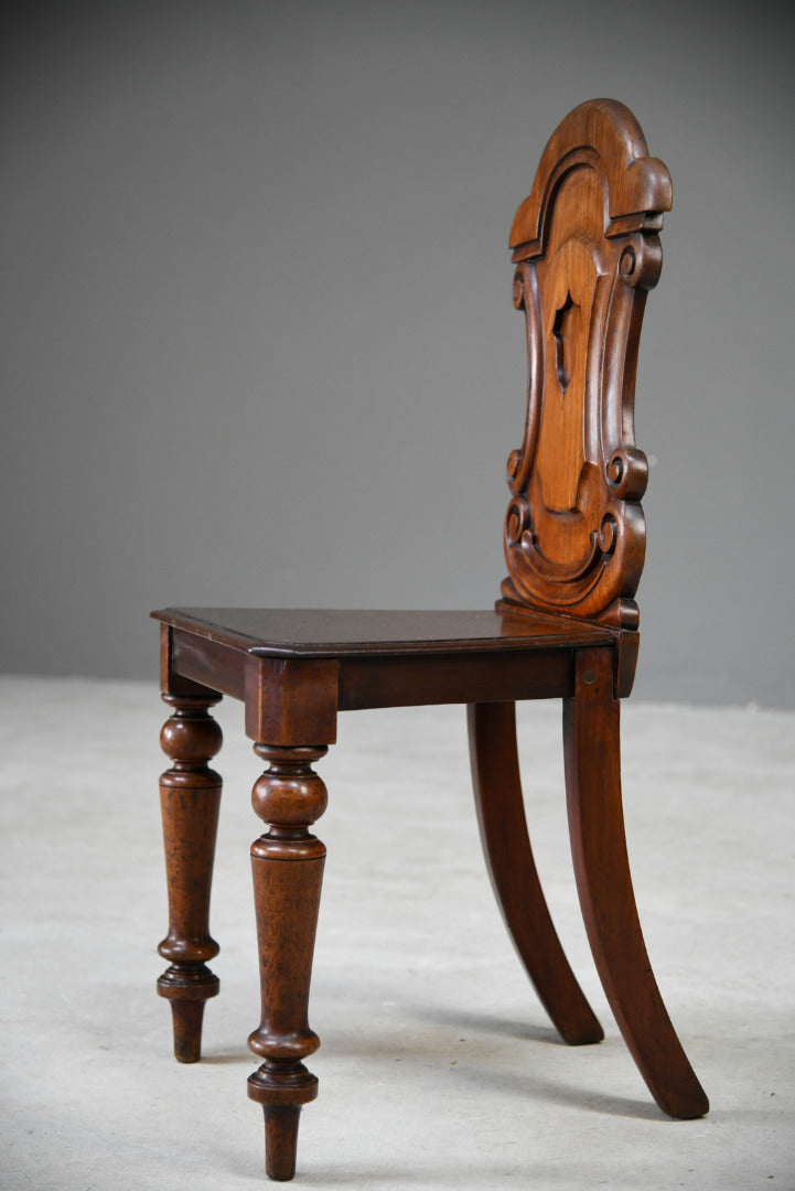 Single Mahogany Hall Chair