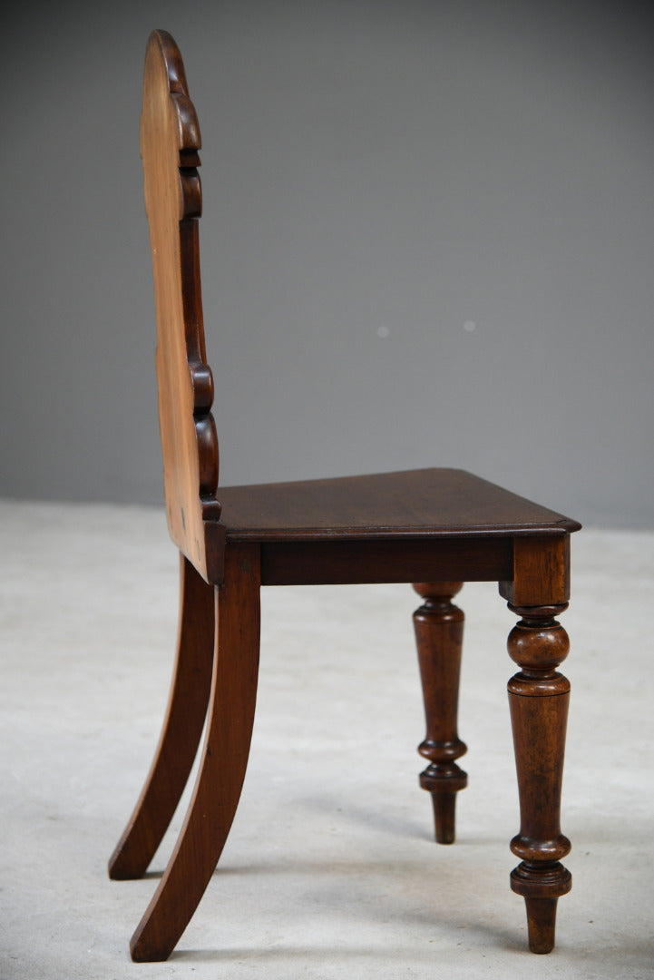 Single Mahogany Hall Chair