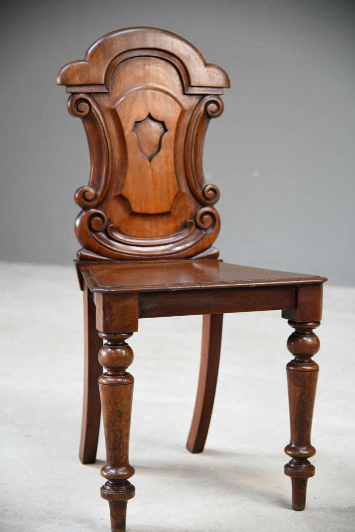 Single Mahogany Hall Chair