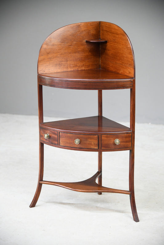 Mahogany Corner Washstand