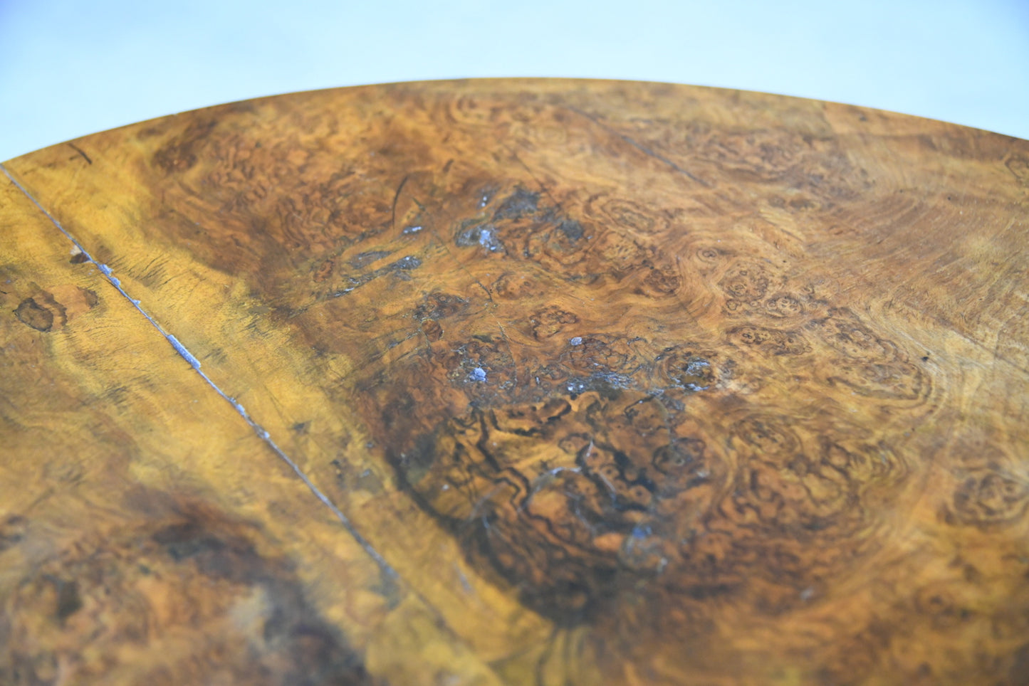 Antique Victorian Burr Walnut Tilt Top Table