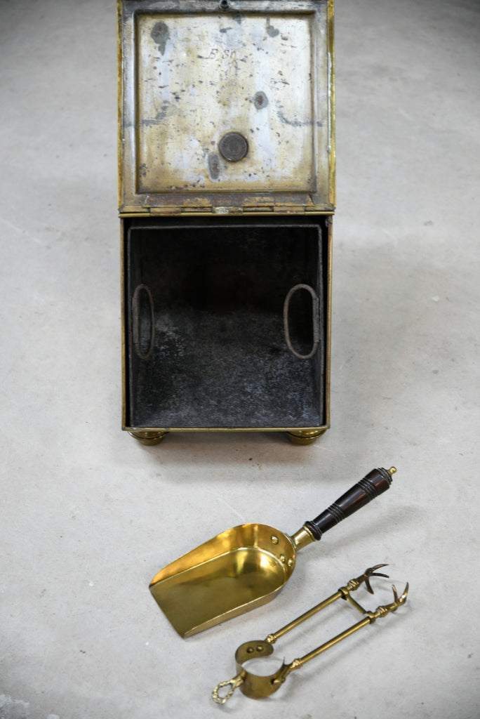 Henry Loveridge Arts & Crafts Brass Coal Scuttle