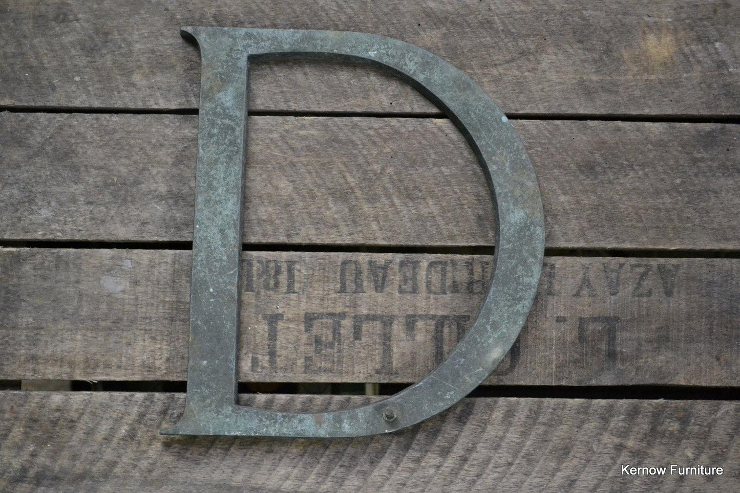 Vintage D Shop Letter - Kernow Furniture