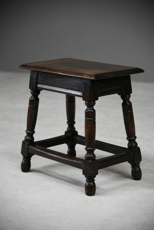 Rustic Oak Joint Stool