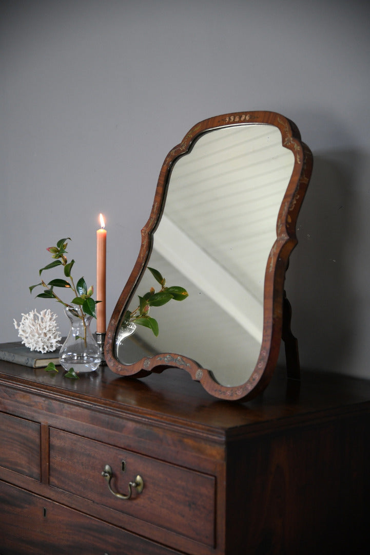 Hand Painted Floral Easel Mirror