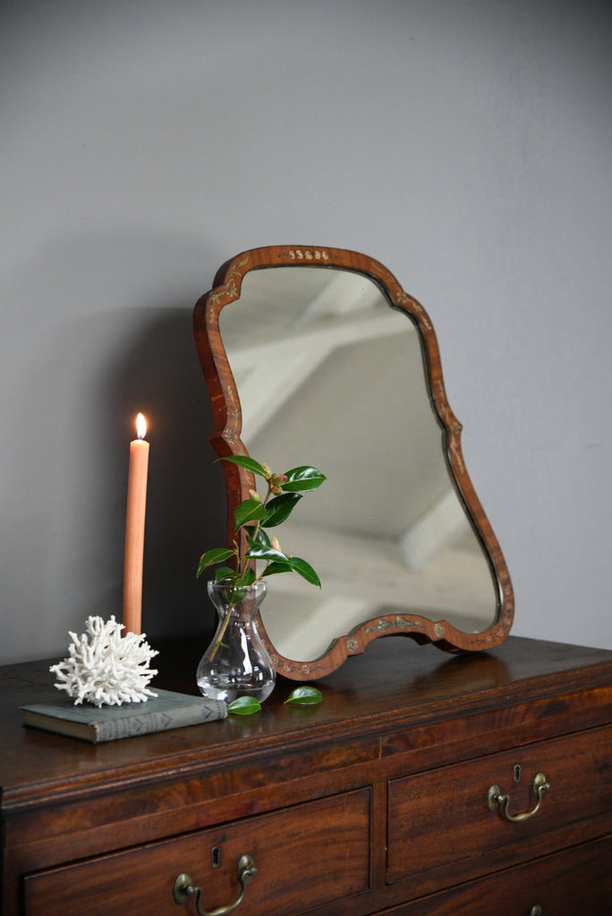 Hand Painted Floral Easel Mirror