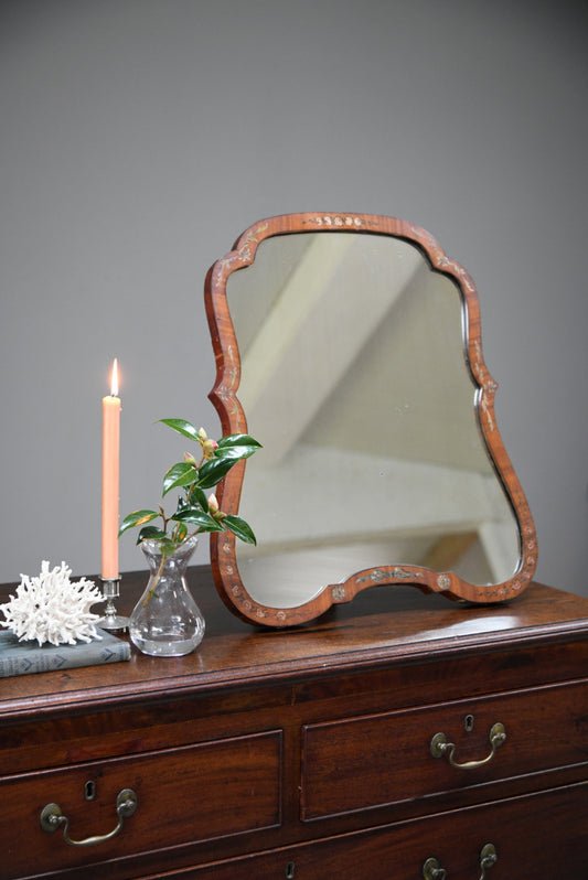 Hand Painted Floral Easel Mirror