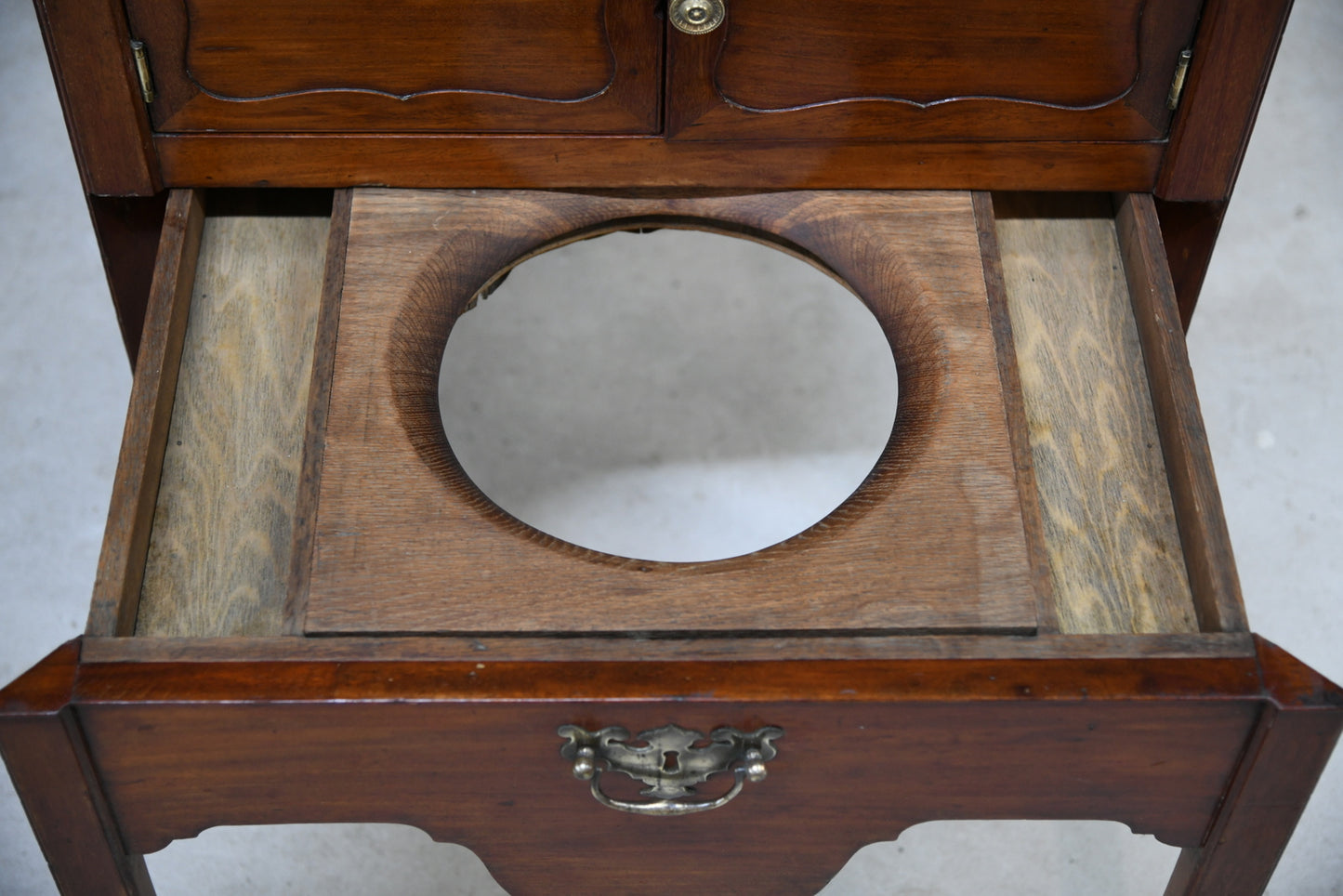 Georgian Mahogany Bedside Table Commode