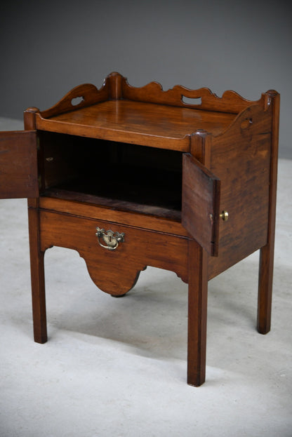 Georgian Mahogany Bedside Table Commode