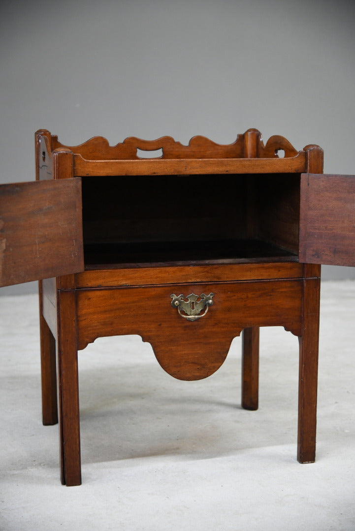 Georgian Mahogany Bedside Table Commode