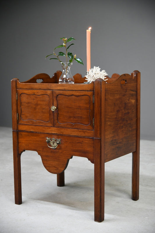 Georgian Mahogany Bedside Table Commode