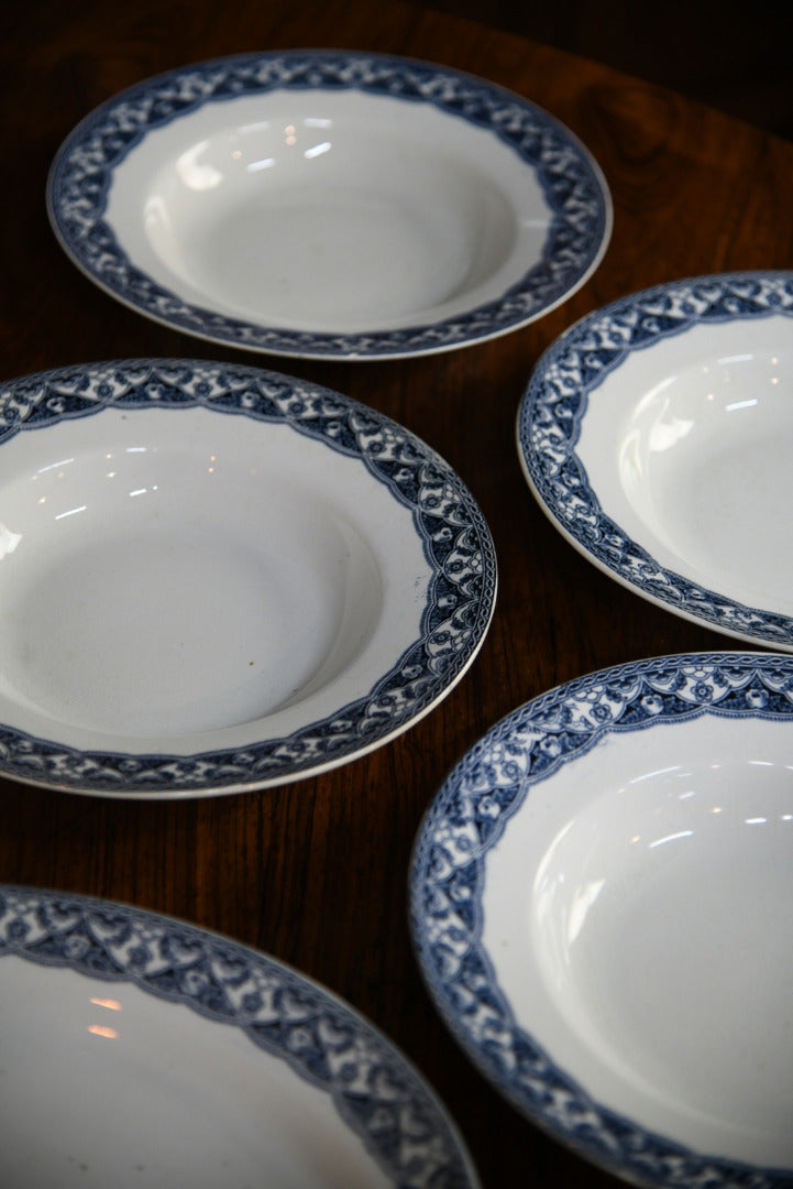 4 Vintage Empire Ware Bowls & Oval Plate