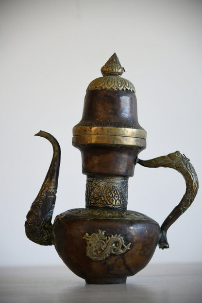 Copper Eastern Decorative Tibetan Ewer Pot