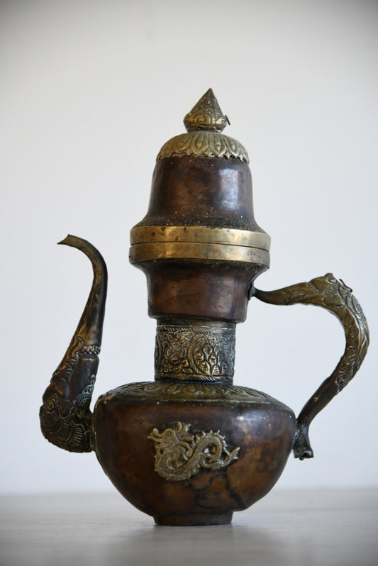 Copper Eastern Decorative Tibetan Ewer Pot