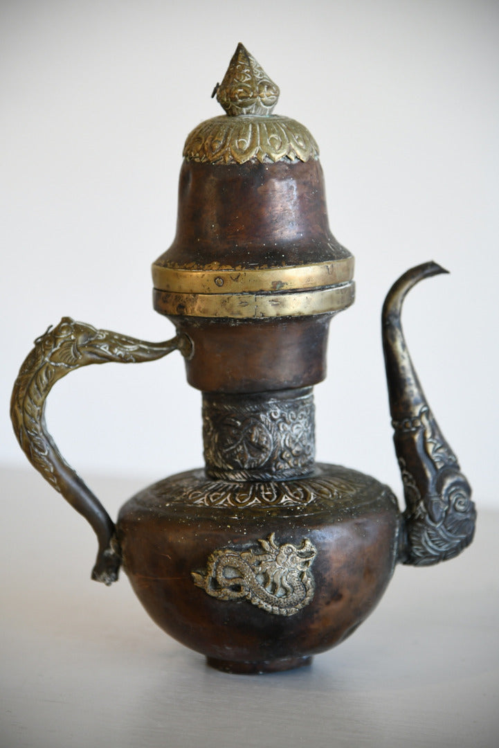 Copper Eastern Decorative Tibetan Ewer Pot