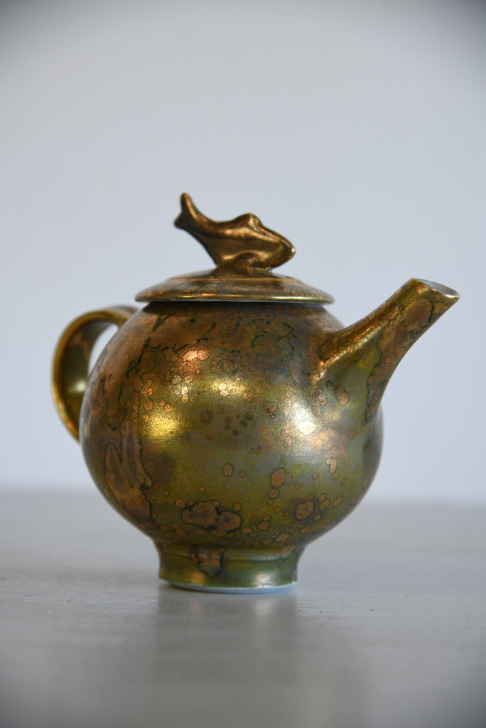 Oriental Gold Teapot Fish Handle