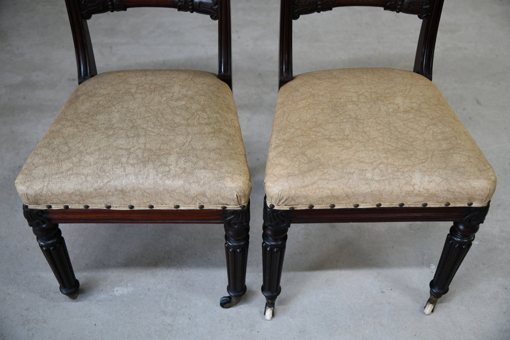 Pair WIlliam IV Mahogany Dining Chairs