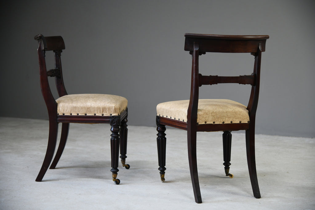 Pair WIlliam IV Mahogany Dining Chairs
