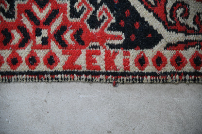 Red Eastern Wool Turkish Flatweave Rug