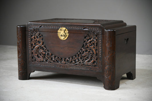 Eastern Carved Camphor Chest