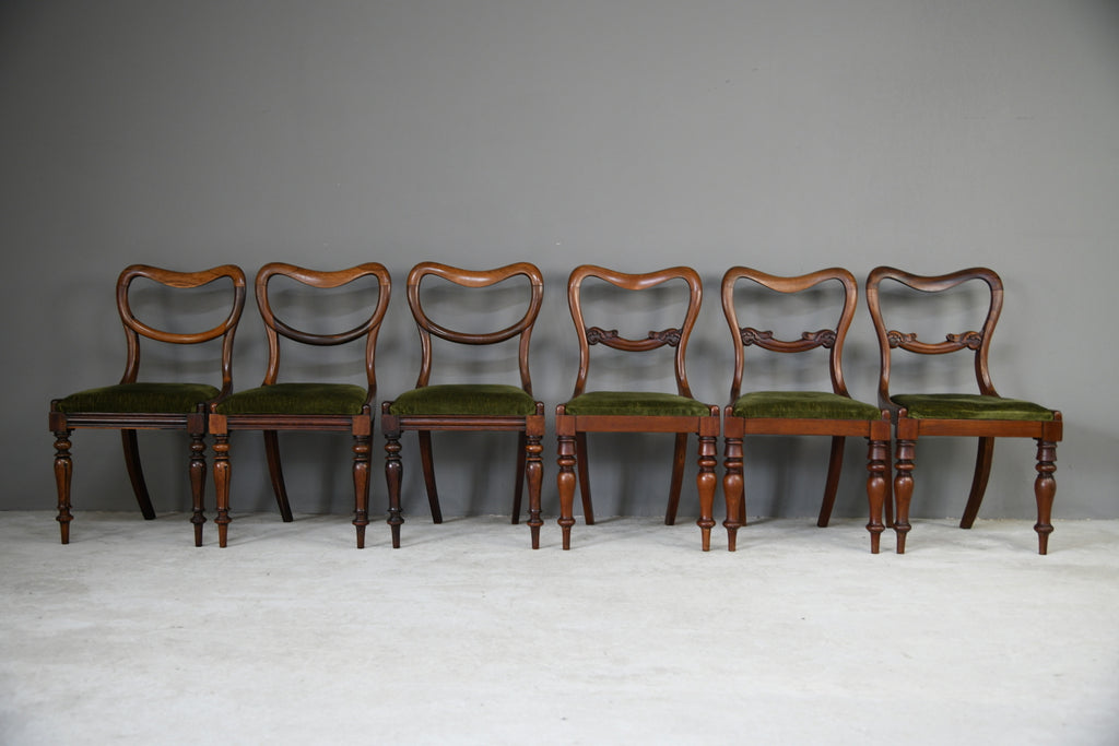 6 Harlequin Victorian Rosewood Dining Chairs