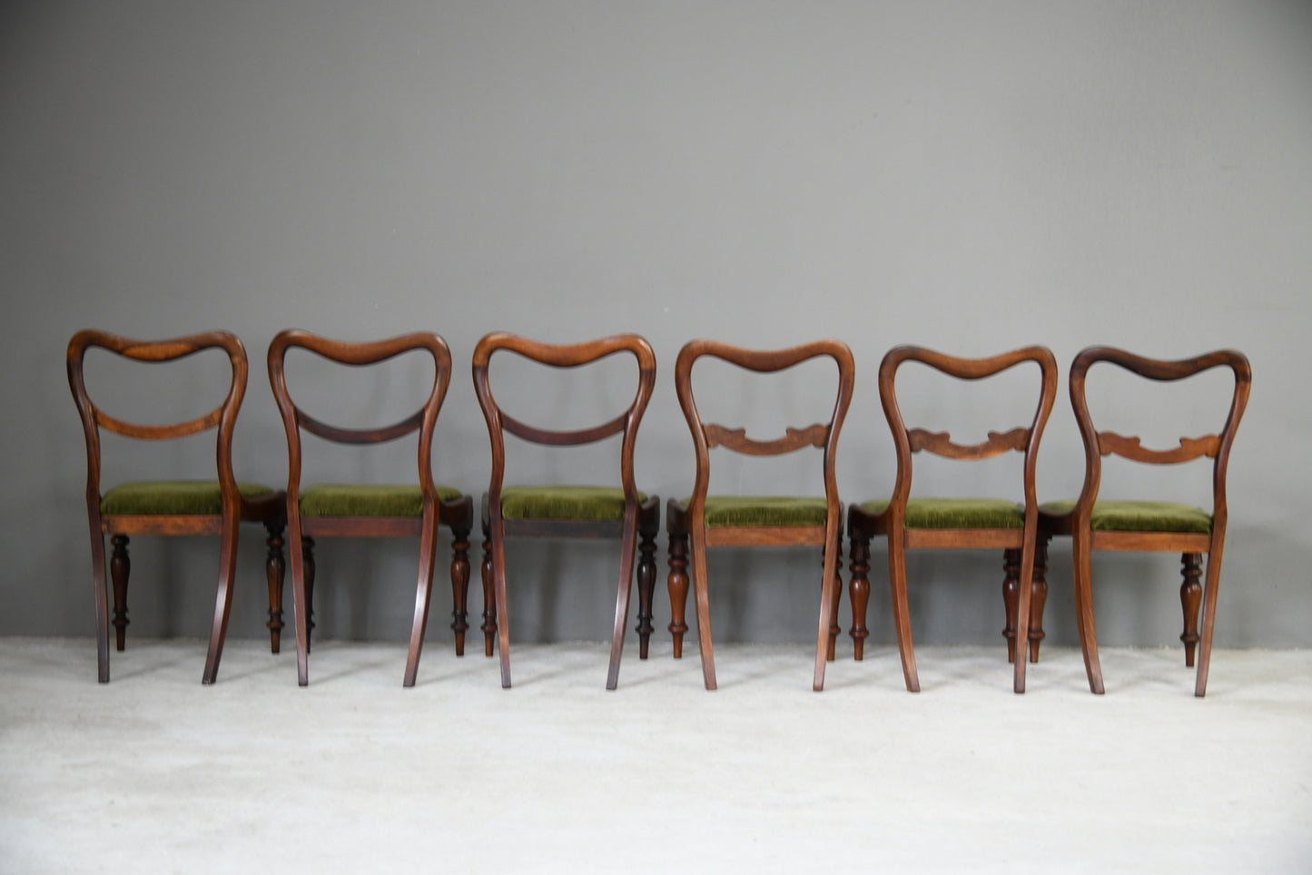 6 Harlequin Victorian Rosewood Dining Chairs