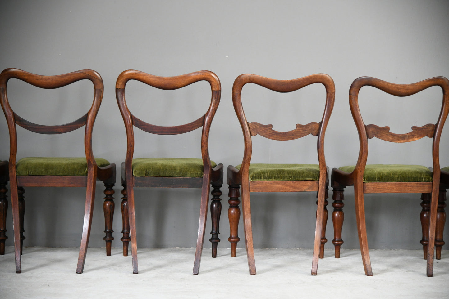 6 Harlequin Victorian Rosewood Dining Chairs