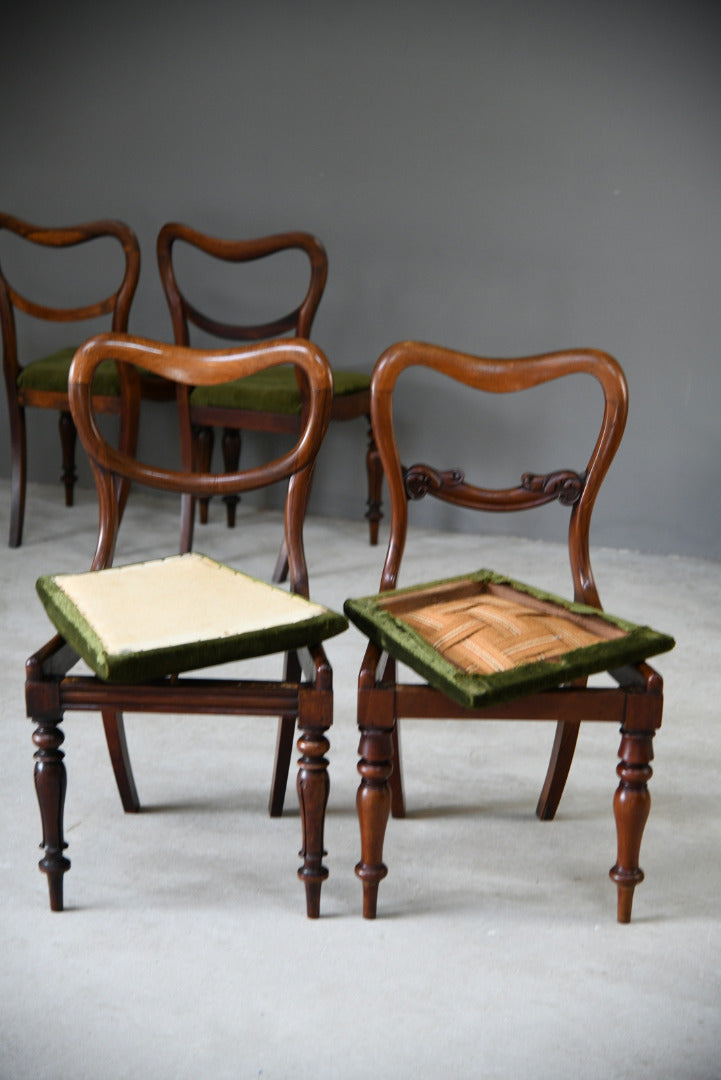 6 Harlequin Victorian Rosewood Dining Chairs