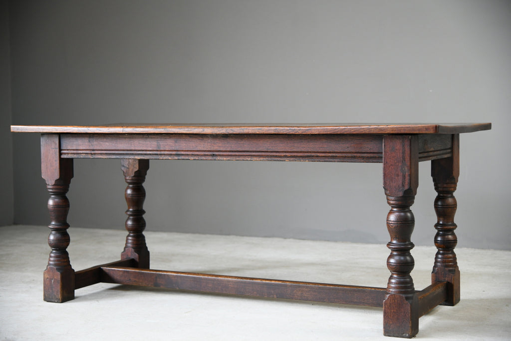 17th Century Style Oak Refectory Dining Kitchen Rustic Country Table