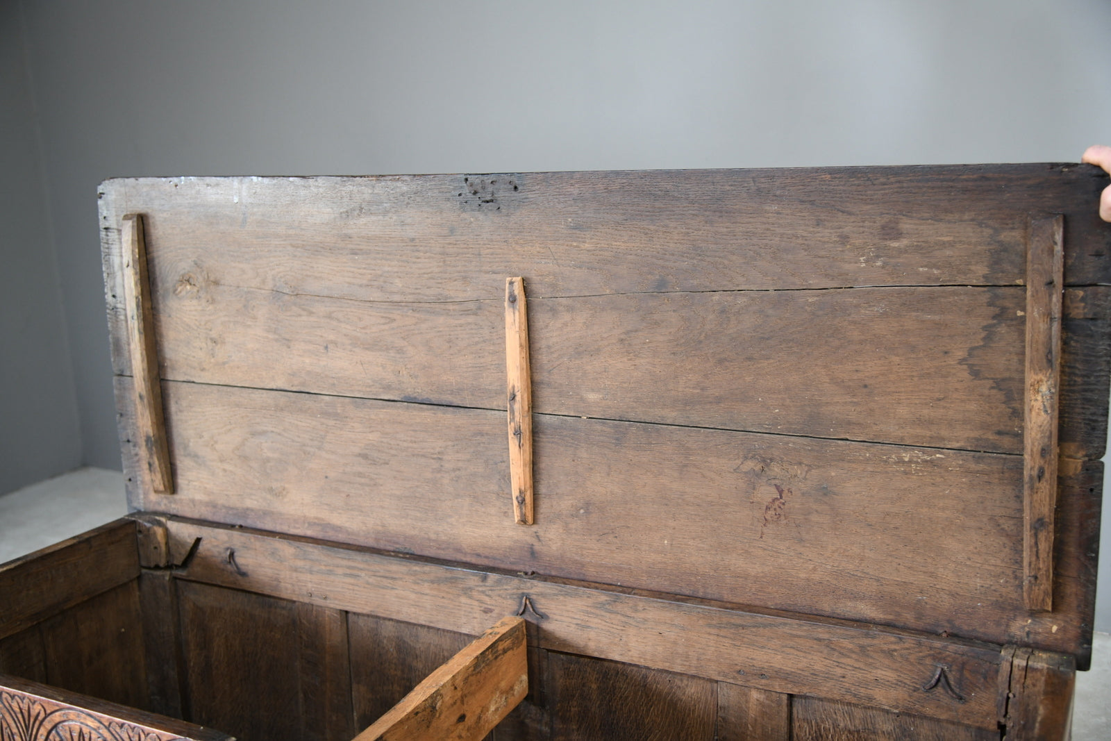 Antique English Oak Coffer