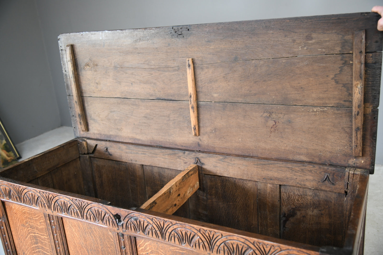 Antique English Oak Coffer