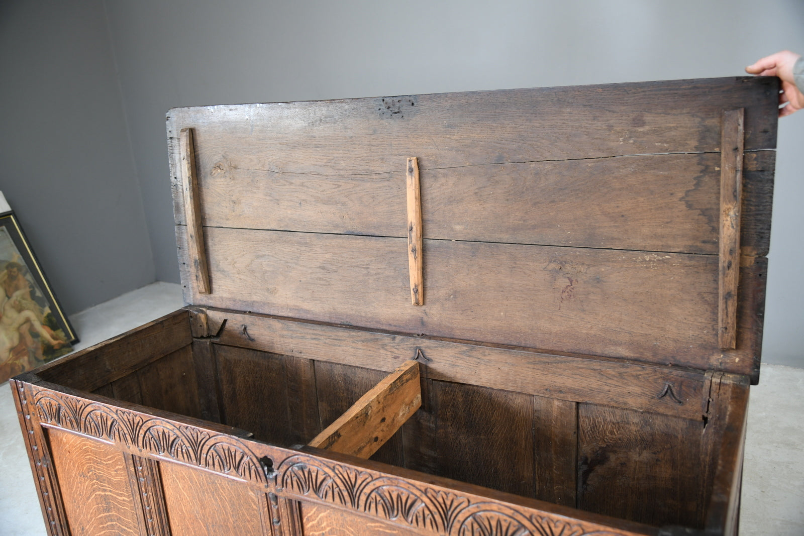 Antique English Oak Coffer