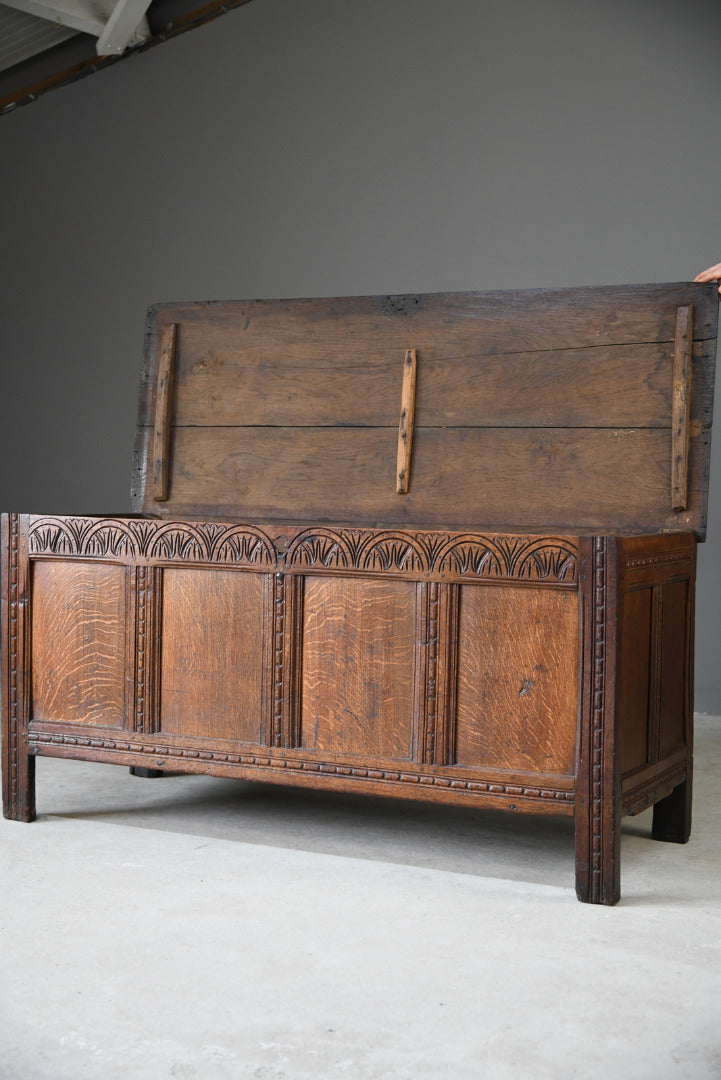 Antique English Oak Coffer