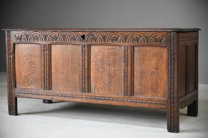 Antique English Oak Coffer