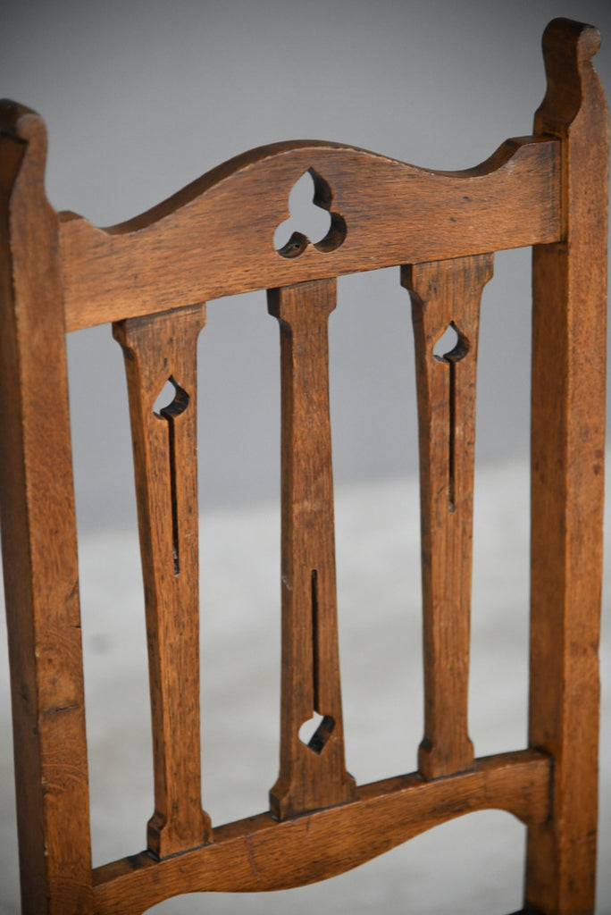 4 Arts & Crafts Oak Dining Chairs
