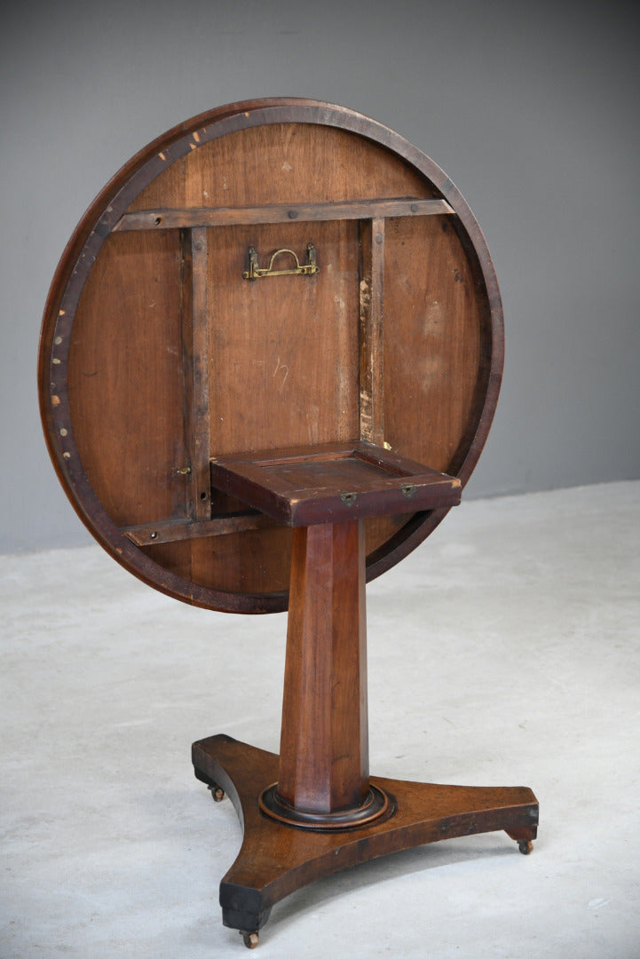 Mahogany Tilt Top Centre Table