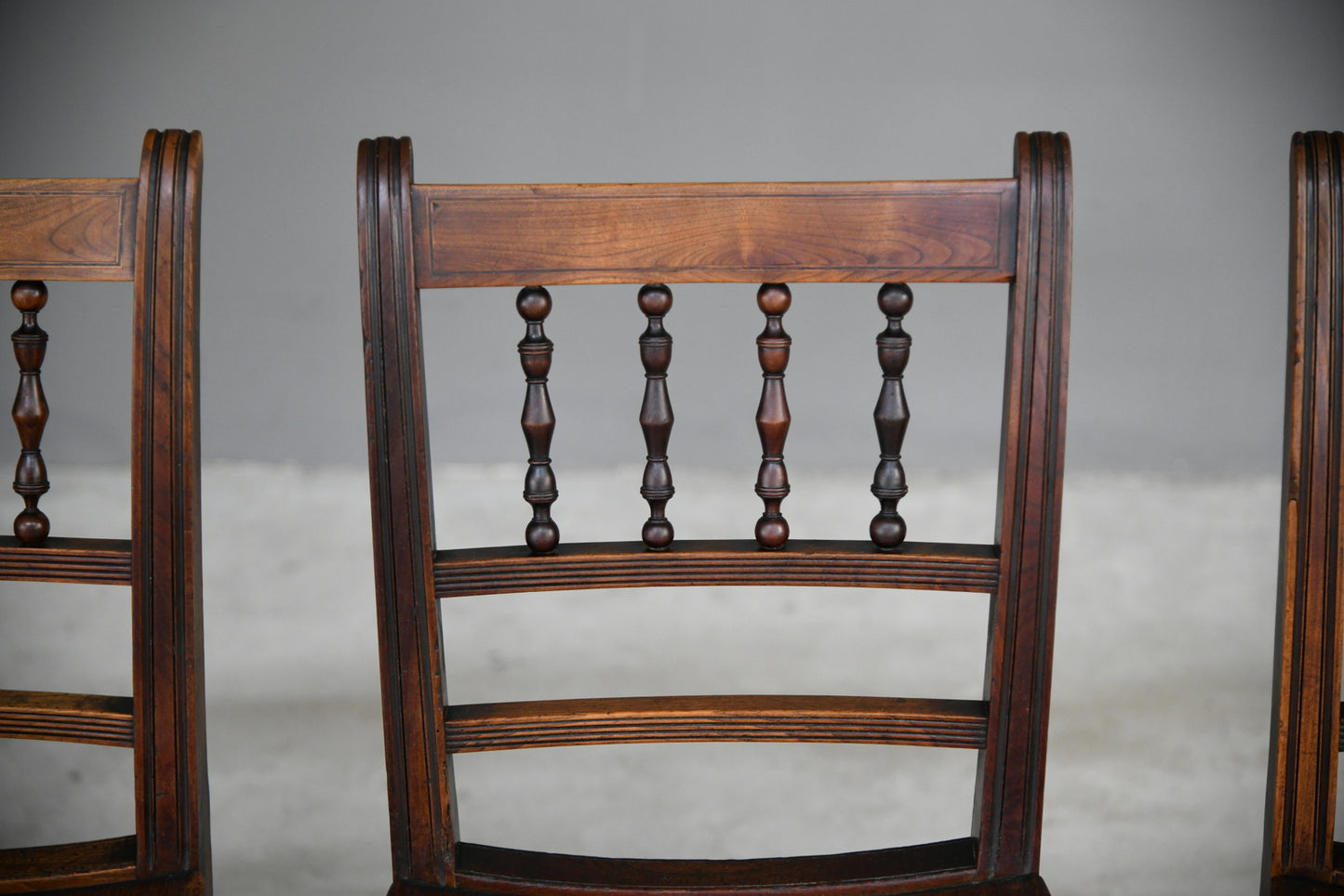 Georgian Fruit Wood Spindle Back Chairs