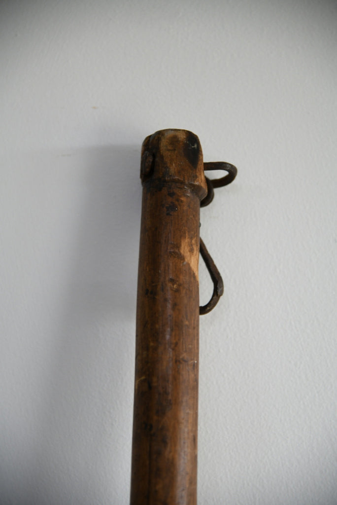 Large Antique Hammered Copper Ladle
