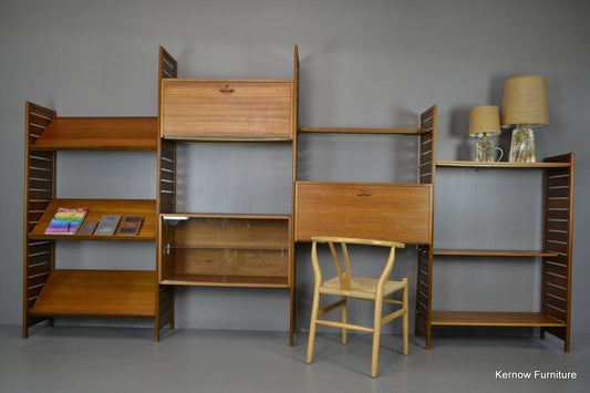 Retro 4 Bay Ladderax Shelving System - Kernow Furniture