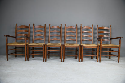 6 Ladderback Dining Chairs