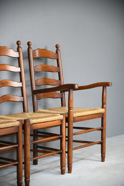 6 Ladderback Dining Chairs