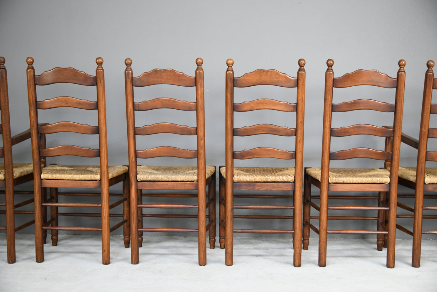 6 Ladderback Dining Chairs