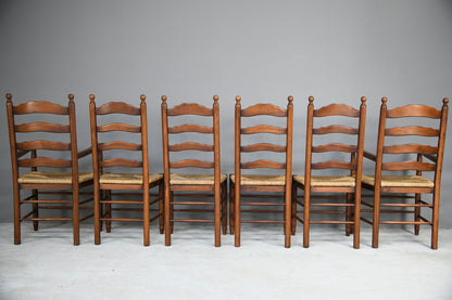 6 Ladderback Dining Chairs