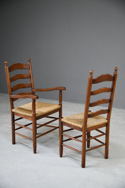 6 Ladderback Dining Chairs