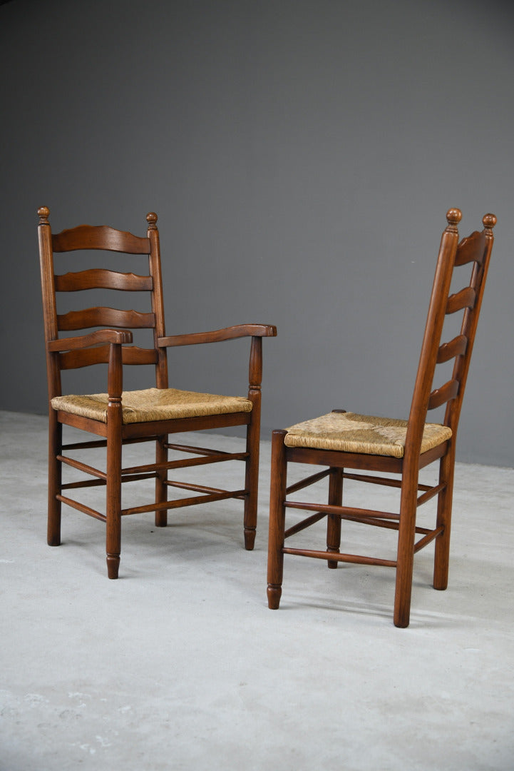 6 Ladderback Dining Chairs