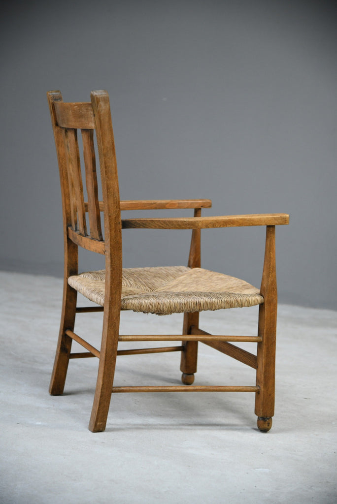 Beech & Rush Arts & Crafts Side Chair