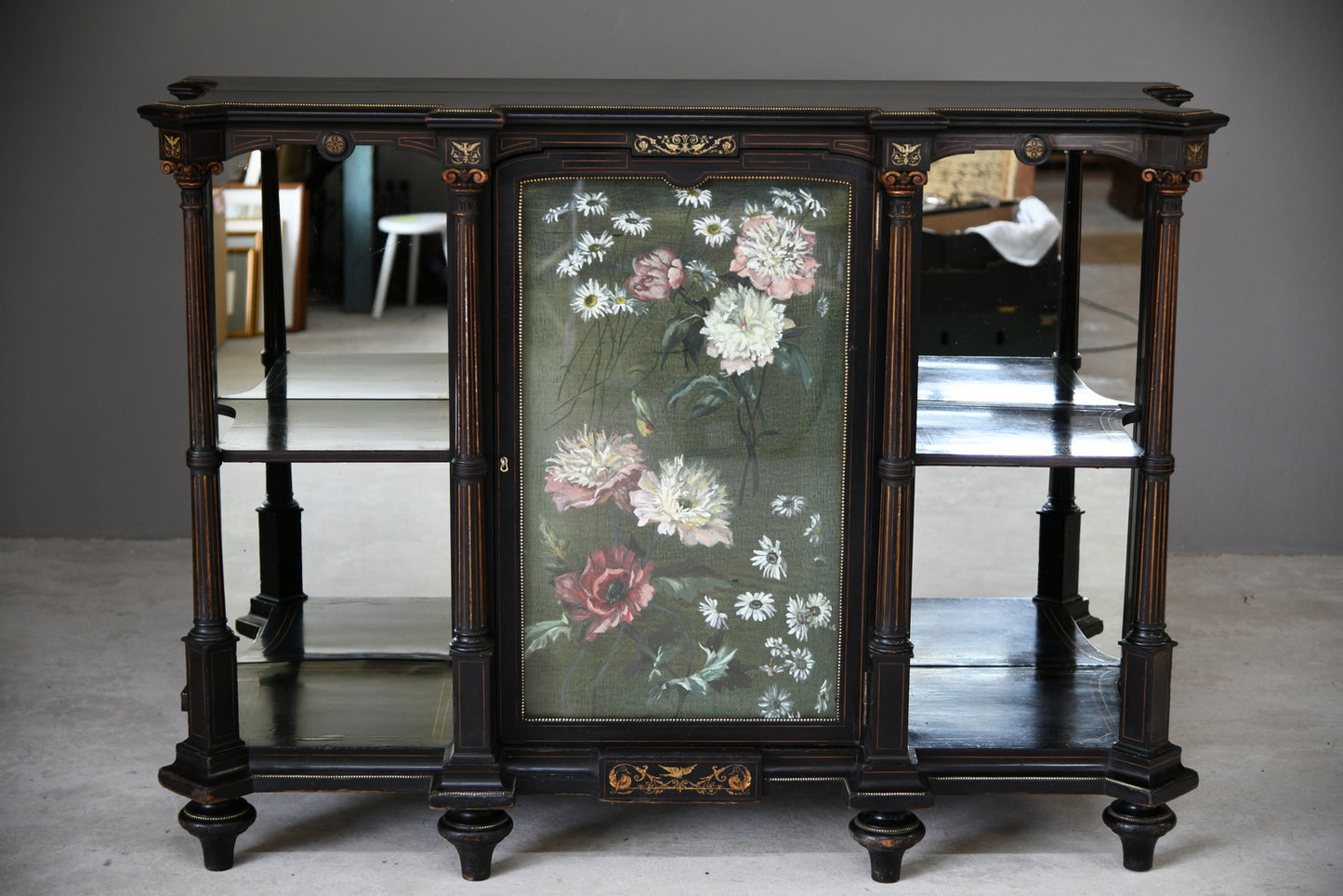 Victorian Ebonised Credenza