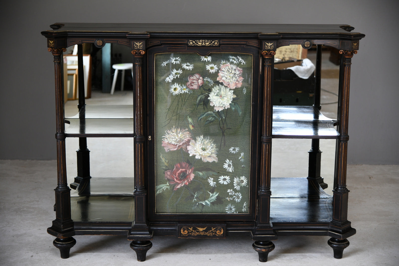 Victorian Ebonised Credenza